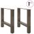 Picioare măsuță de cafea Oțel natural 2 buc 60x(42-43) cm Oțel GartenMobel Dekor