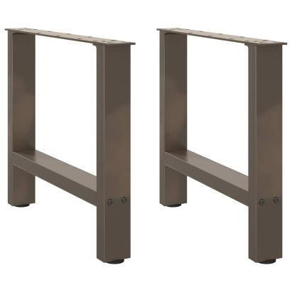 Picioare măsuță de cafea Oțel natural 2 buc 60x(42-43) cm Oțel GartenMobel Dekor