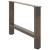 Picioare măsuță de cafea Oțel natural 2 buc 70x(42-43) cm Oțel GartenMobel Dekor