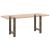 Picioare măsuță de cafea Oțel natural 2 buc 60x(72-73) cm Oțel GartenMobel Dekor