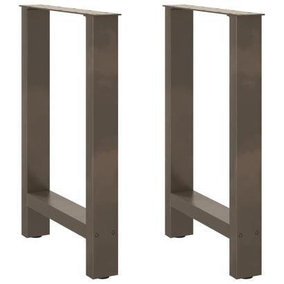 Picioare măsuță de cafea Oțel natural 2 buc 60x(72-73) cm Oțel GartenMobel Dekor