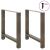 Picioare măsuță de cafea Oțel natural 2 buc 70x(72-73) cm Oțel GartenMobel Dekor