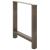Picioare măsuță de cafea Oțel natural 2 buc 70x(72-73) cm Oțel GartenMobel Dekor