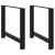 Picioare măsuță de cafea Negru 2 buc 90x(72-73) cm Oțel GartenMobel Dekor
