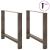 Picioare măsuță de cafea Oțel natural 2 buc 90x(72-73) cm Oțel GartenMobel Dekor