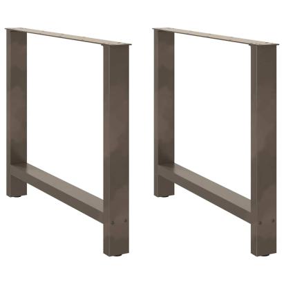 Picioare măsuță de cafea Oțel natural 2 buc 90x(72-73) cm Oțel GartenMobel Dekor