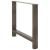 Picioare măsuță de cafea Oțel natural 2 buc 100x(72-73) cm Oțel GartenMobel Dekor