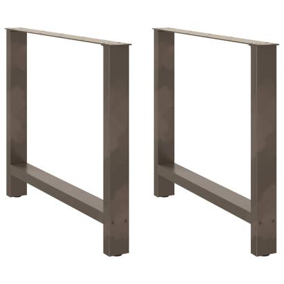 Picioare măsuță de cafea Oțel natural 2 buc 100x(72-73) cm Oțel GartenMobel Dekor