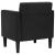 Canapea Scaun cu cotiere, negru, 53 cm, catifea GartenMobel Dekor