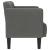 Canapea loveseat, gri închis, 111 cm, textil GartenMobel Dekor