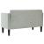Canapea loveseat, gri deschis, 111 cm, catifea GartenMobel Dekor