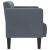 Canapea loveseat, gri închis, 111 cm, catifea GartenMobel Dekor