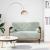 Canapea loveseat cu perne de sustinere gri deschis 110 cm GartenMobel Dekor
