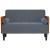 Canapea loveseat cu perne de sustinere gri închis 110cm catifea GartenMobel Dekor