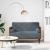 Canapea loveseat cu perne de sustinere gri închis 110cm catifea GartenMobel Dekor