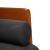 Canapea loveseat cu perne de suport negru 110 cm catifea GartenMobel Dekor