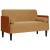 Canapea loveseat cu perne de suport maro 110 cm catifea GartenMobel Dekor