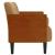 Canapea loveseat cu perne de suport maro 110 cm catifea GartenMobel Dekor