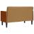 Canapea loveseat cu perne de suport maro 110 cm catifea GartenMobel Dekor