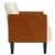 Canapea loveseat cu perne de sustinere crem 110 cm catifea GartenMobel Dekor