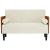 Canapea loveseat cu perne de sustinere crem 110 cm catifea GartenMobel Dekor