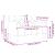 Canapea loveseat cu perne de sustinere crem 110 cm catifea GartenMobel Dekor
