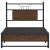 Cadru pat fără saltea stejar maro, 90x190 cm, lemn prelucrat GartenMobel Dekor