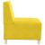 Canapea Scaun Galben 55 cm Catifea GartenMobel Dekor