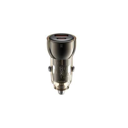 Incarcator auto USB 60W PD USB TYPE-C: PD 30W + USB-A 30W  Cod: XO-CC60 Automotive TrustedCars