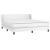 Pat box spring cu saltea, alb, 160x200 cm, piele ecologică GartenMobel Dekor