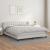Pat box spring cu saltea, alb, 160x200 cm, piele ecologică GartenMobel Dekor