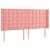 Pat box spring cu saltea, roz, 160x200 cm, catifea GartenMobel Dekor