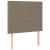 Pat box spring cu saltea, gri taupe, 80x200 cm, textil GartenMobel Dekor