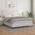 Pat box spring cu saltea, alb, 160x200 cm, piele ecologică GartenMobel Dekor