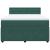 Pat box spring cu saltea, verde închis, 160x200 cm, catifea GartenMobel Dekor