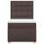Pat box spring cu saltea, maro închis, 100x200 cm, textil GartenMobel Dekor