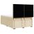 Pat box spring cu saltea, crem, 160x200 cm, material textil GartenMobel Dekor