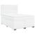 Pat box spring cu saltea, alb, 160x200 cm, piele ecologică GartenMobel Dekor