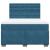 Pat box spring cu saltea, albastru, 160x200 cm, catifea GartenMobel Dekor