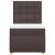 Pat box spring cu saltea, maro închis, 100x200 cm, textil GartenMobel Dekor