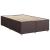 Pat box spring cu saltea, maro închis, 120x200 cm, textil GartenMobel Dekor