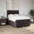Pat box spring cu saltea, maro închis, 140x200 cm, textil GartenMobel Dekor