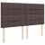 Pat box spring cu saltea, maro închis, 200x200 cm, textil GartenMobel Dekor
