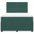 Pat box spring cu saltea, verde închis, 140x190 cm, catifea GartenMobel Dekor
