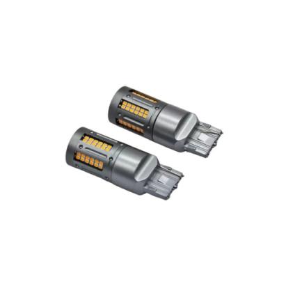 Set 2 becuri o faza T20 7440  84SMD  Canbus  12V-24V nonpolar lumina  galbena  1000 lumen  25w  Cod: HH010 Automotive TrustedCars