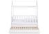 Pat tineret casuta Klups Liv Alb 160x80 cu sertar GreatGoods Plaything