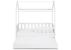 Pat tineret casuta Klups Liv Alb 160x80 cu sertar GreatGoods Plaything