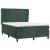 Pat box spring cu saltea, verde închis, 140x190 cm, catifea GartenMobel Dekor