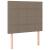 Pat box spring cu saltea, gri taupe, 80x200 cm, textil GartenMobel Dekor