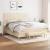 Pat box spring cu saltea, crem, 160x200 cm, material textil GartenMobel Dekor